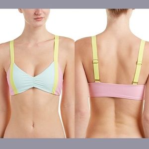 NWD PilyQ PQ [ D Cup ] Pastel Aruba Utopia Halter Bikini Top in‎ Pink Blue